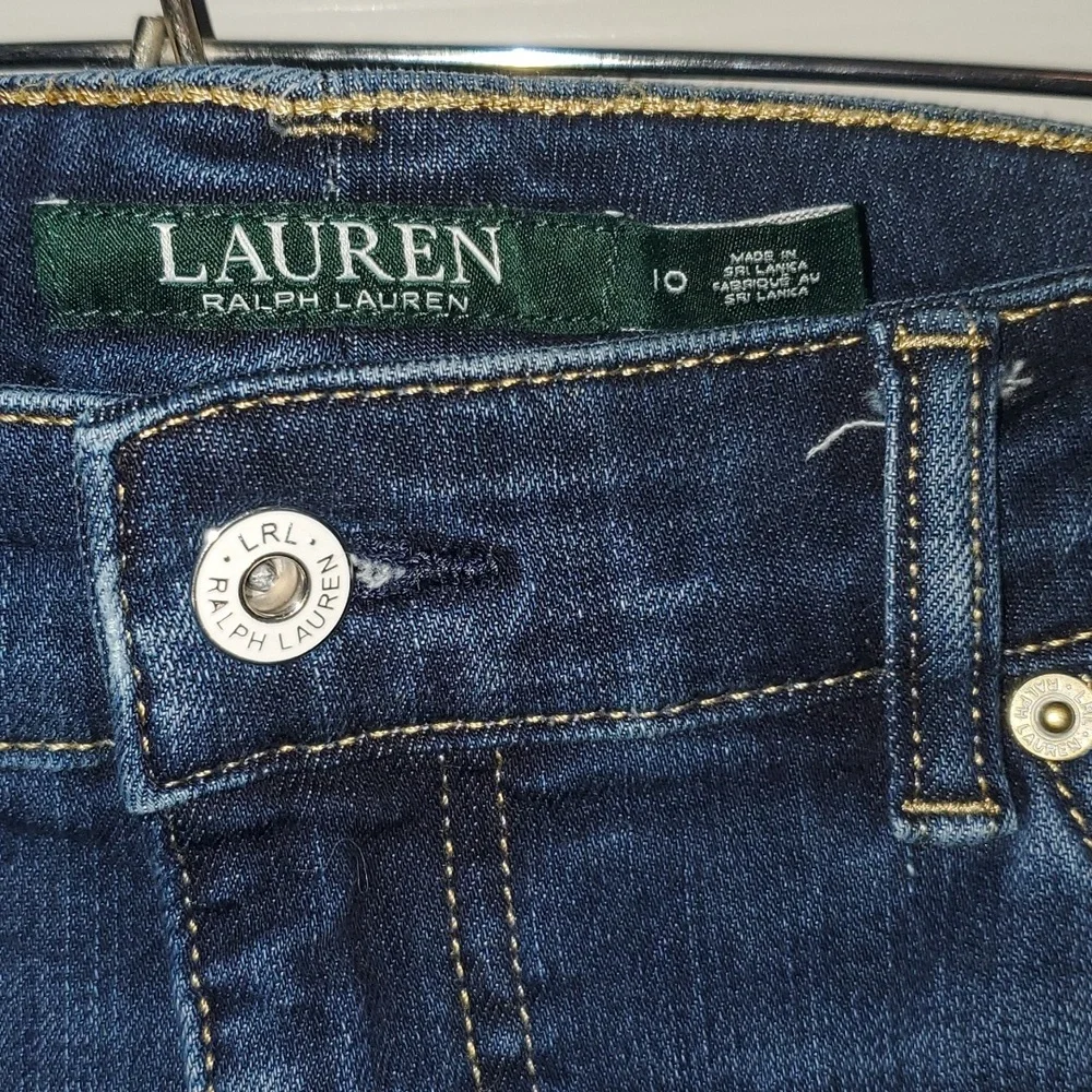 Lauren Ralph Lauren Premier Straight Mid Rise Jeans SZ 10 - Picture 3 of 7